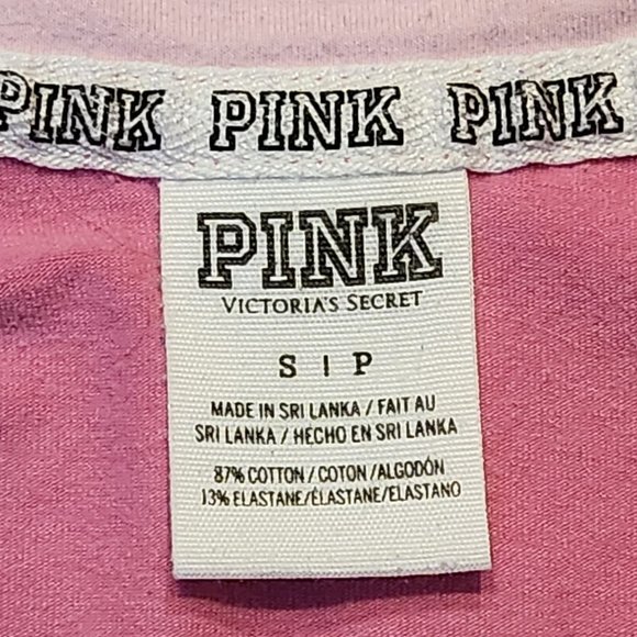 PINK VICTORIA'S SECRET Quarter 1/4 Zip Pink Sweatshirt - Small - Picture 5 of 6